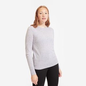 NWT Everlane cashmere crew lavendar donegal XS
